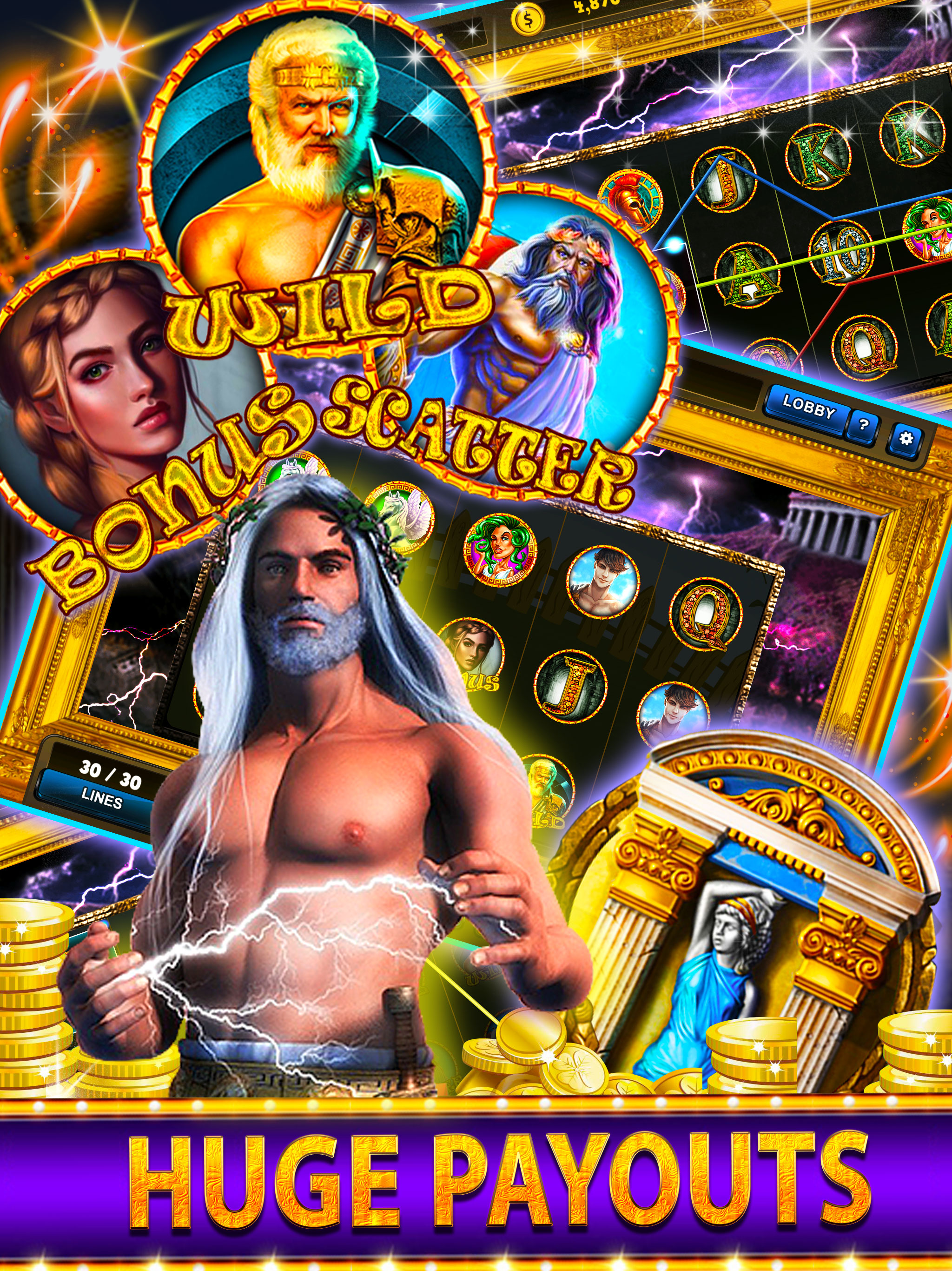 Gods Rich Casino Slots Machine