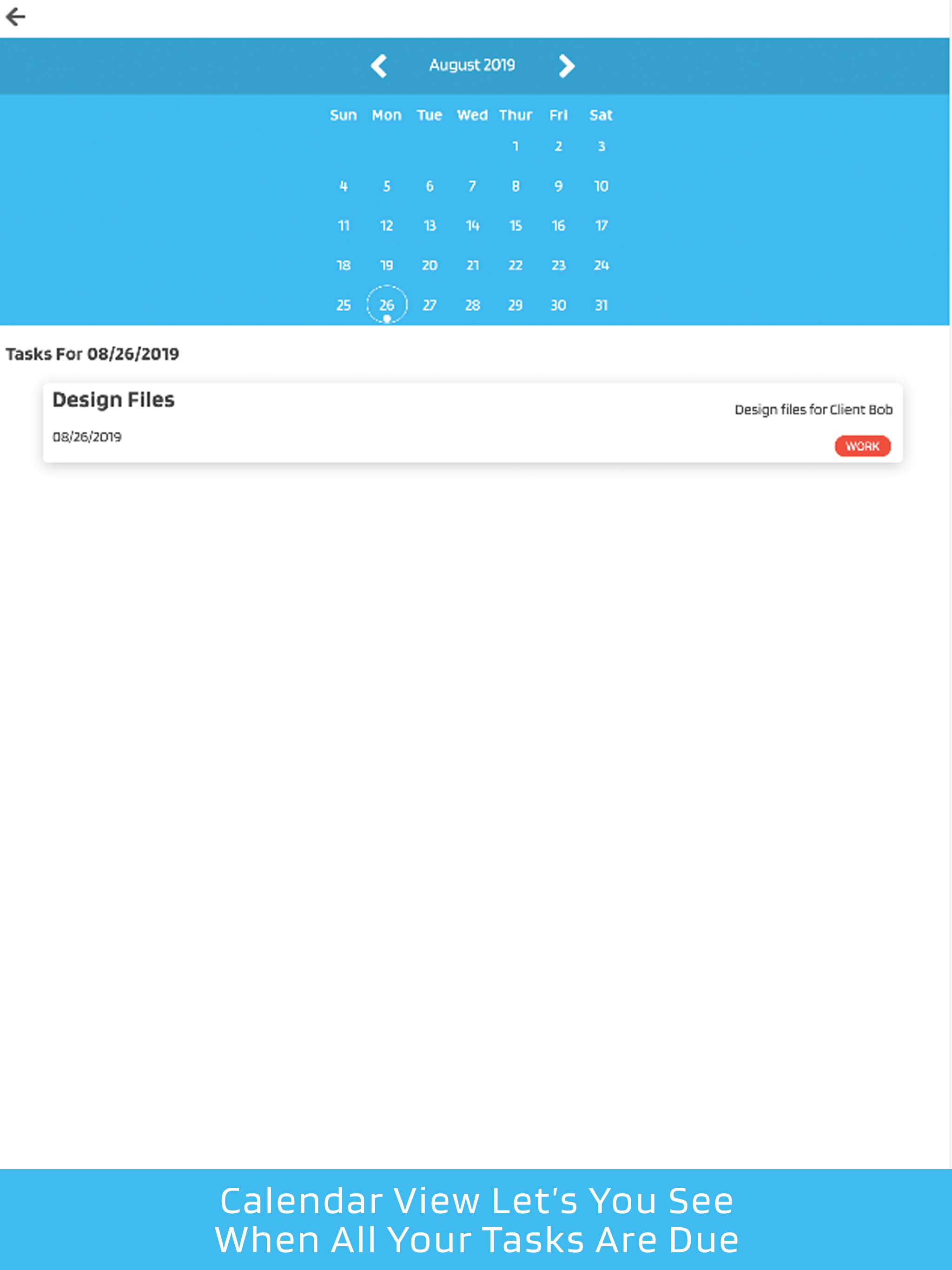 Simple Work Planner