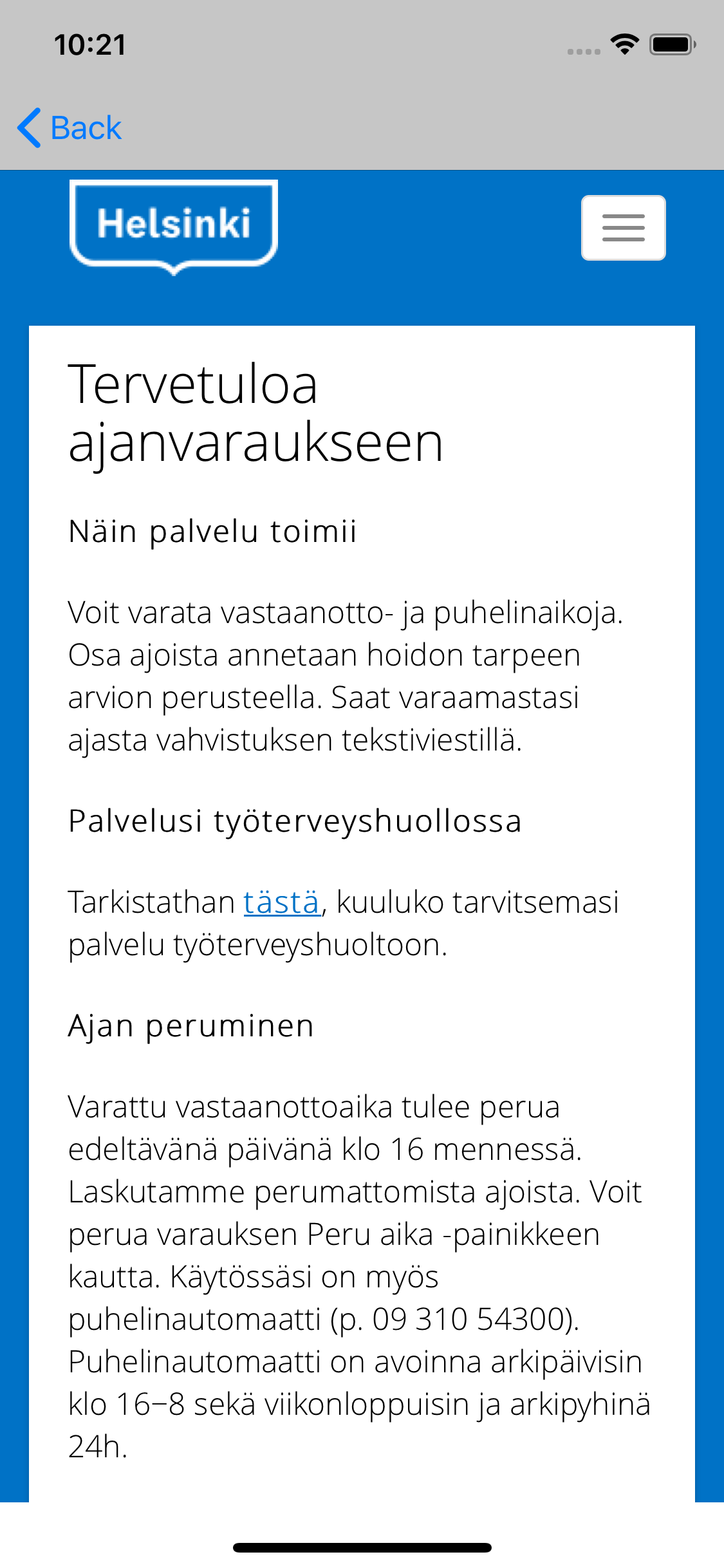 Työterveys Helsinki