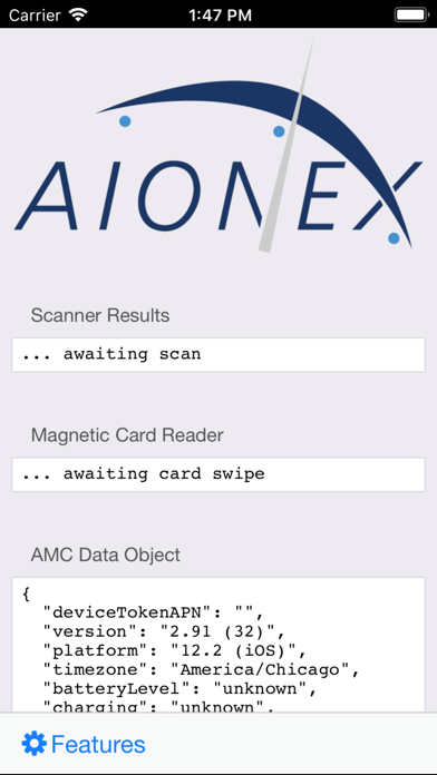Screenshot #1 pour Aionex Mobile Client