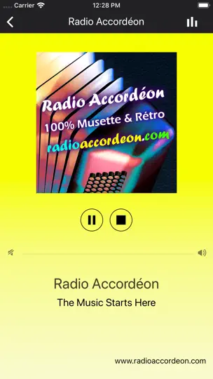 Capture d'écran de Radio Accordéon sur iPhone 2