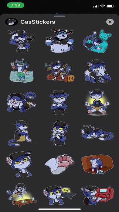Screenshot #2 pour Cas the Cat Stickers