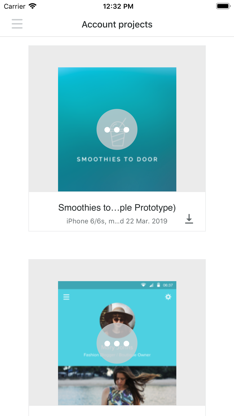 Proto.io screenshot 2
