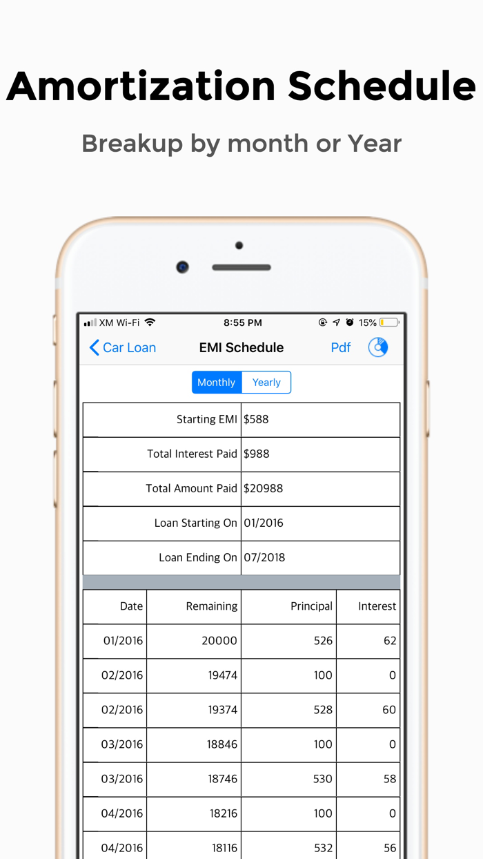 Loan EMI Calculator  - Flexi