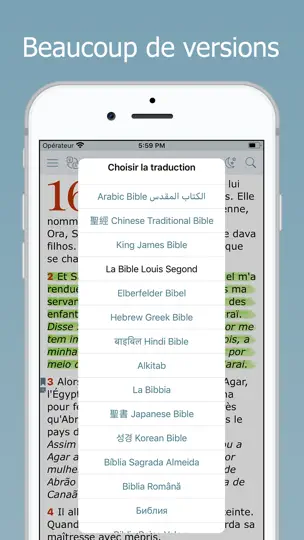 Capture d'écran de La Bible Bilingue En Français sur iPhone 2
