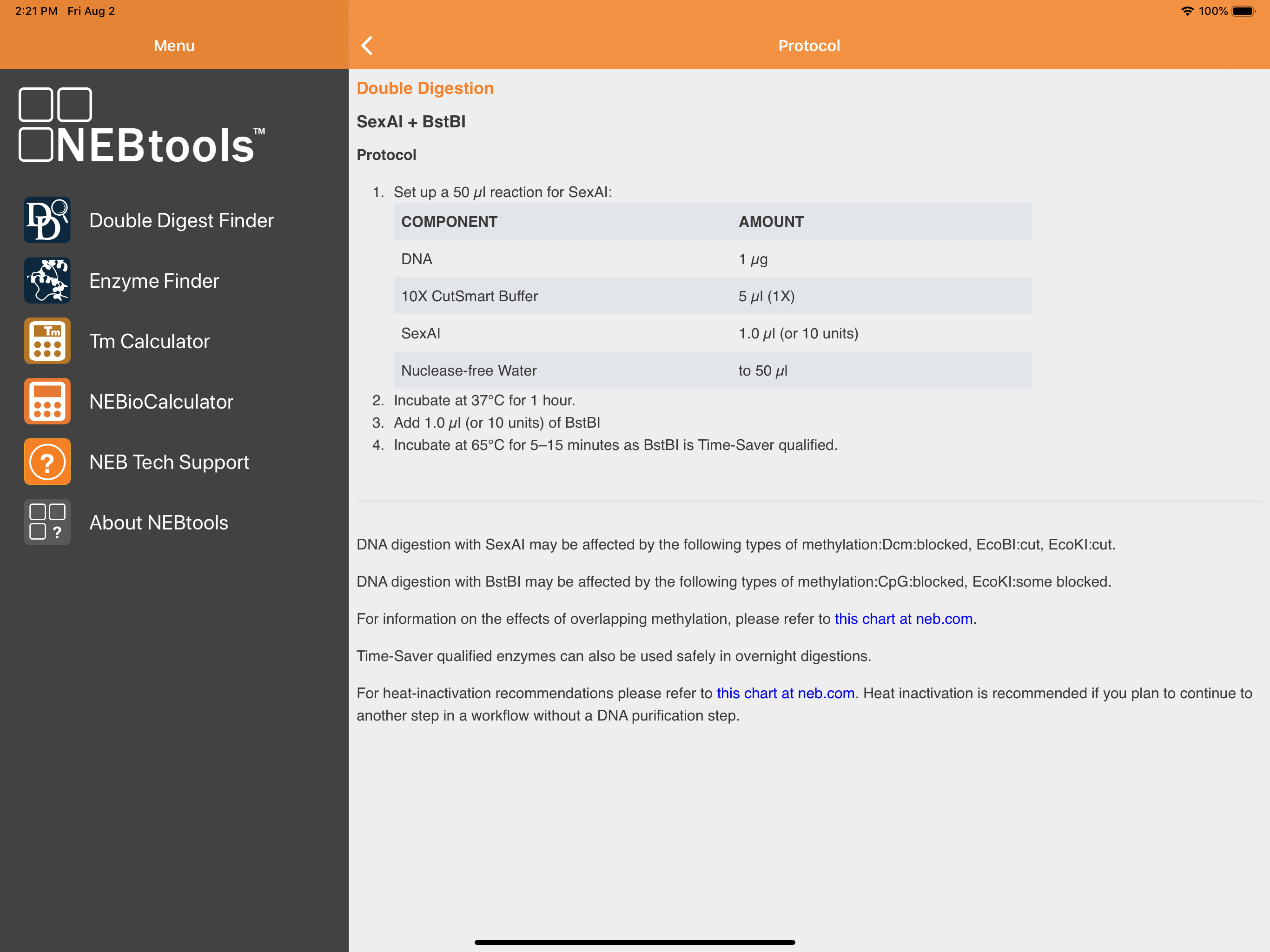 NEB Tools