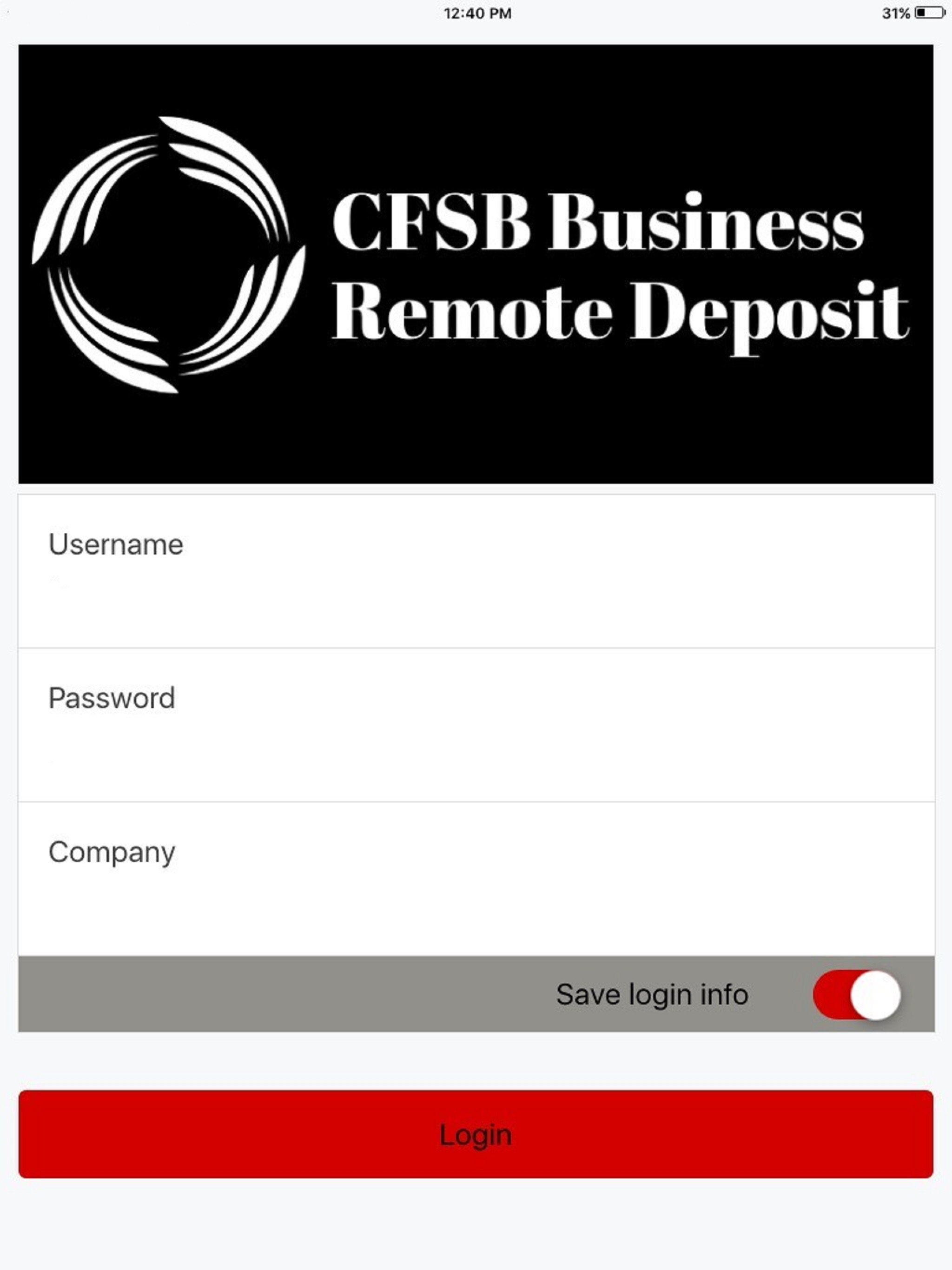 CFSB Business Remote Deposit