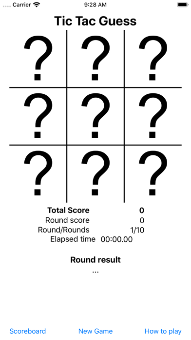 Screenshot #1 pour Tic Tac Guess