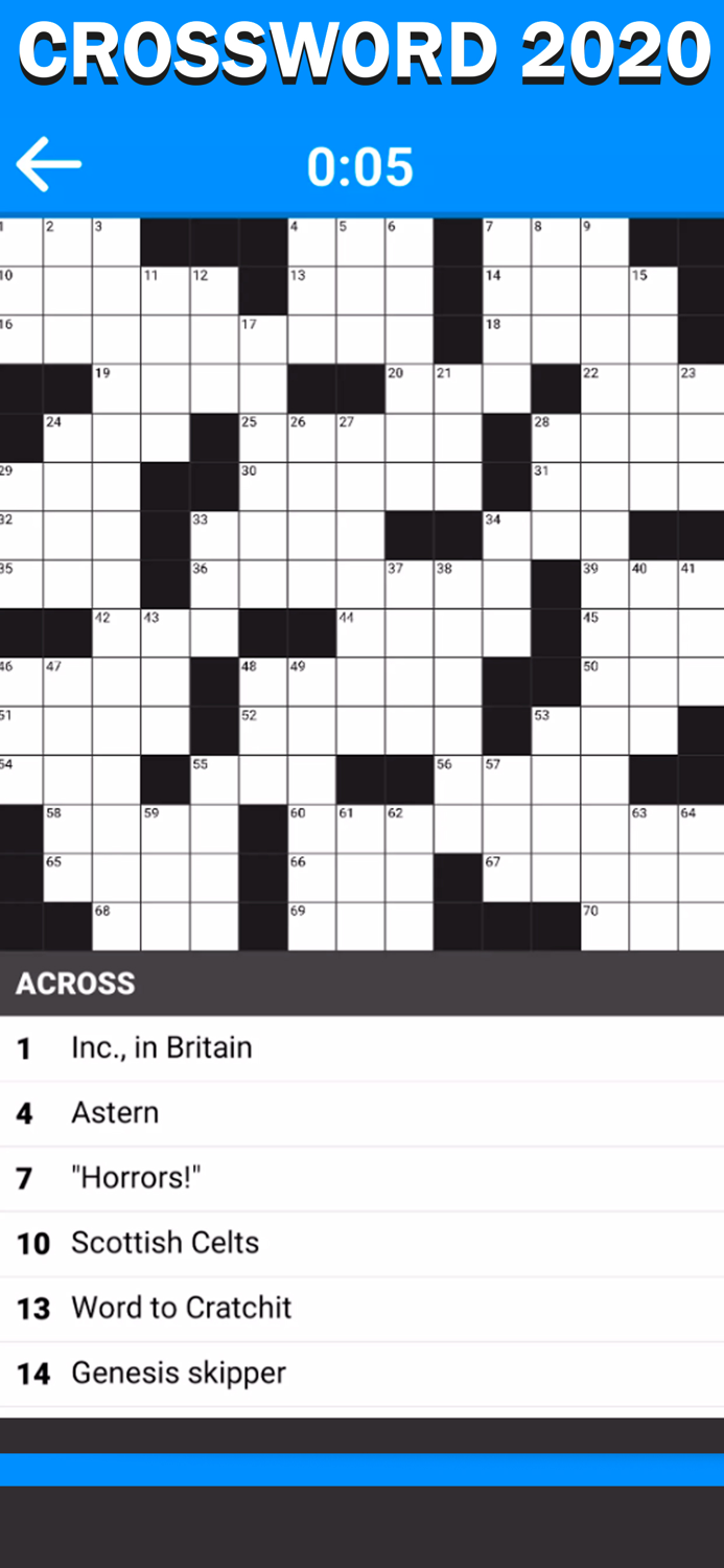 Crossword 2023