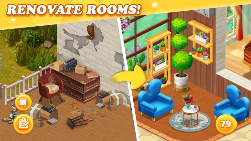 Dream Home Match 3 Puzzles Gam screenshot 1