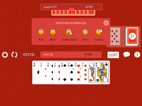 Pro Rommé iPad app afbeelding 5