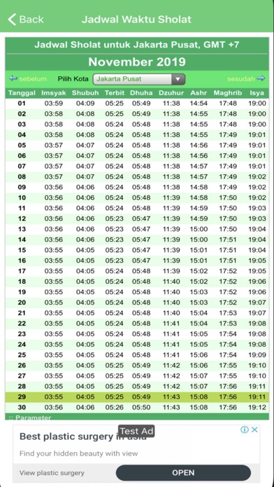 Screenshot #3 pour Jadwal Sholat Indonesia