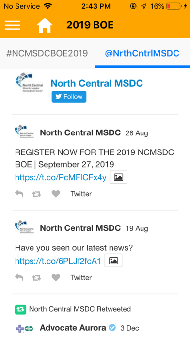 NCMSDC app Screenshot