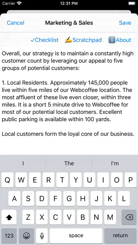 Business Plan screenshot 2 of 6