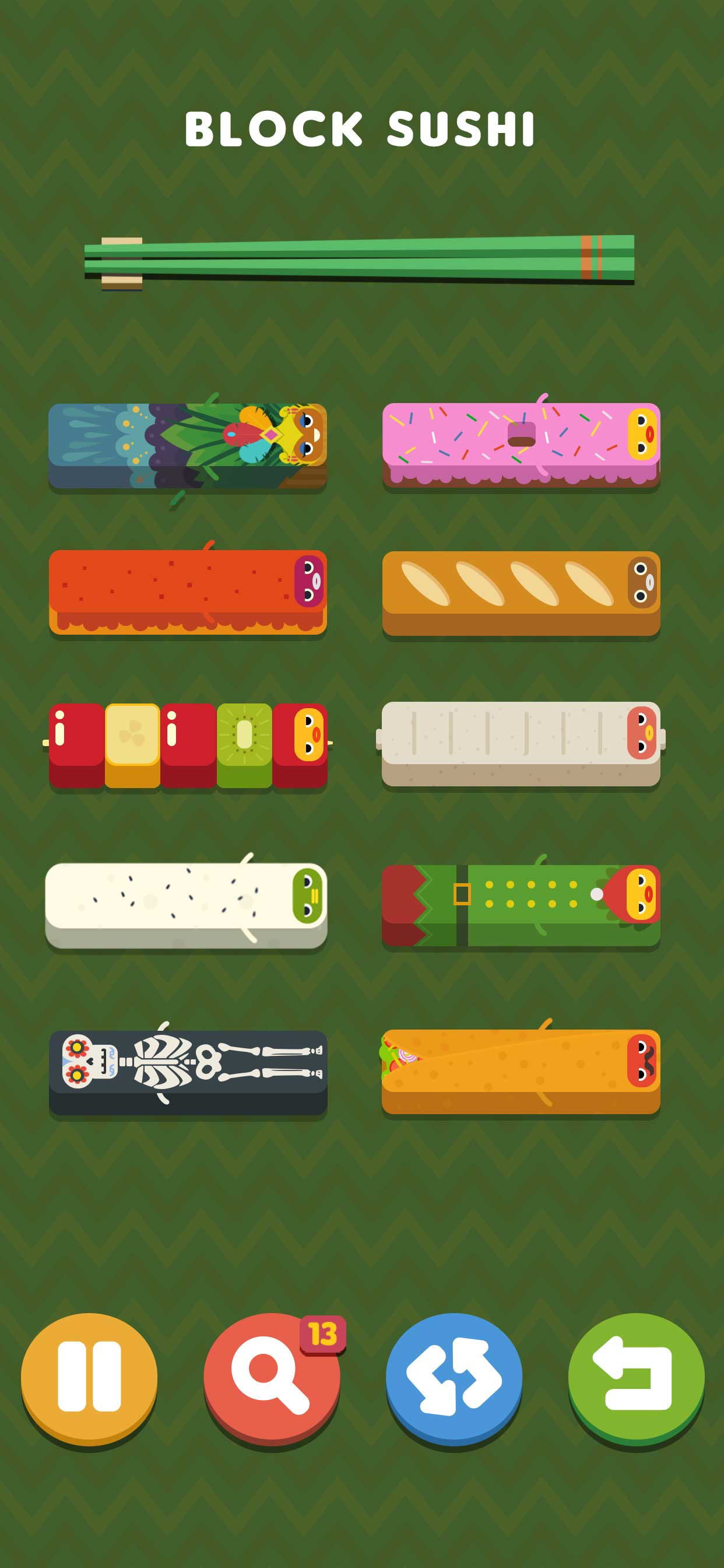 Push Sushi - slide puzzle