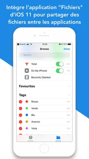 Capture d'écran de Total Files Pro sur iPhone 9