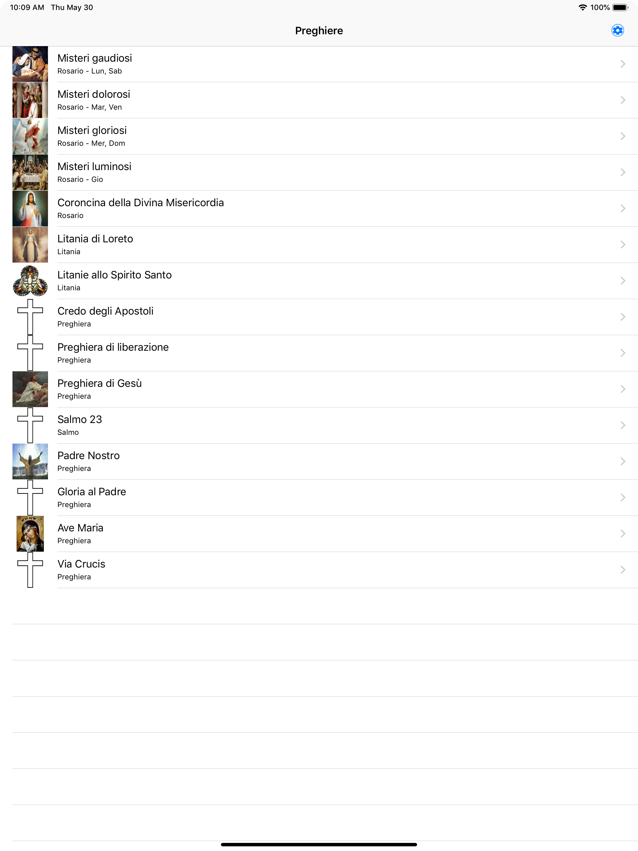 Rosario italiano audio offline screenshot 10