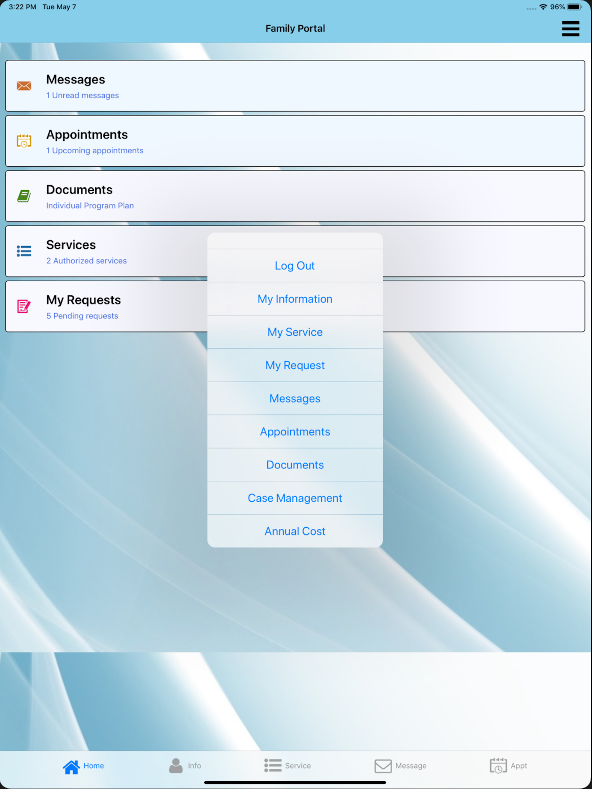 SCLARC Family Portal
