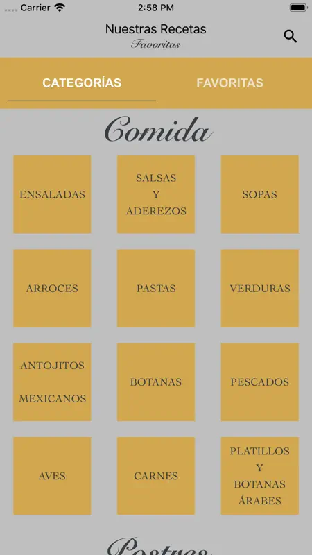 Nuestras Recetas Favoritas screenshot 1 of 5