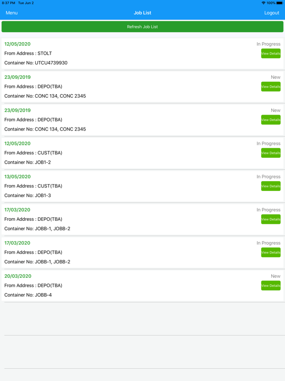 Screenshot #6 pour Infolog Haulage Driver
