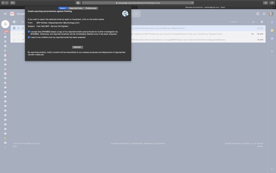 #2. SPAMBEE (macOS) Podle: VERIFROM