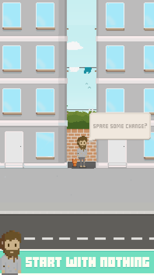 #1. Virtual Beggar (iOS) Podle: Treetop Crew Oy