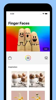 cool finger faces - photo fun! iphone screenshot 1