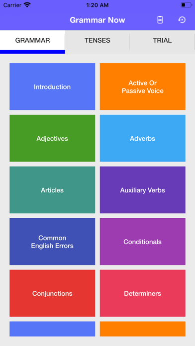 Grammar Now app screenshot