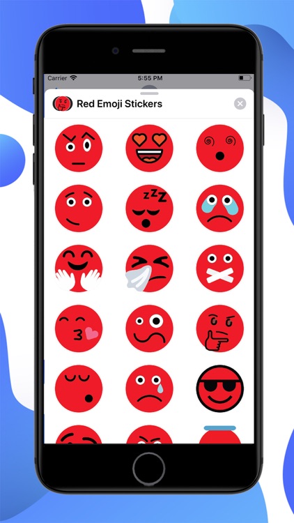 Red Emoji Stickers