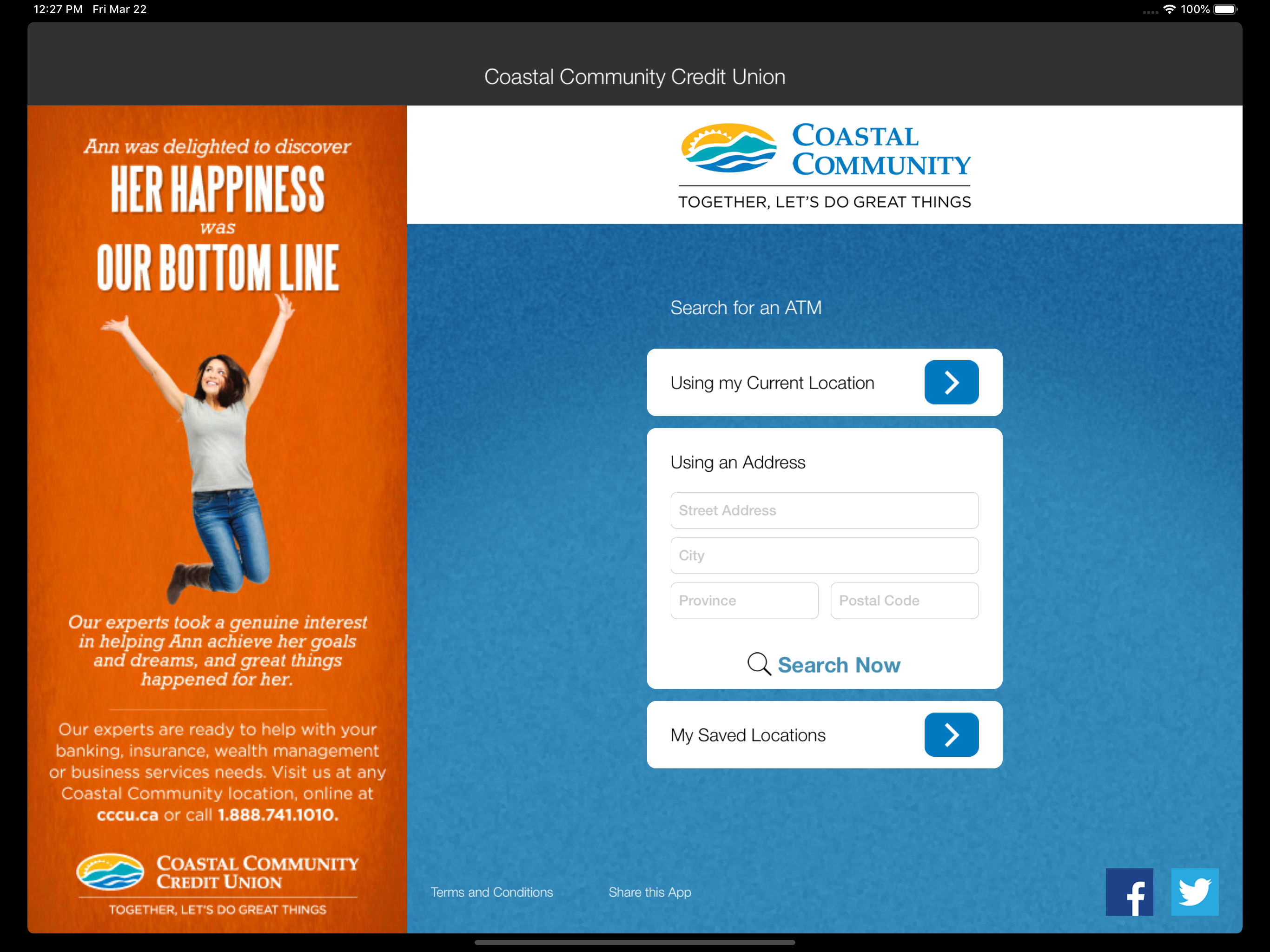 Coastal Community ATM Locator screenshot 5