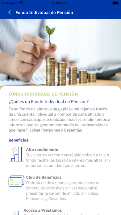 Ficohsa Pensiones y Cesantías Screenshot