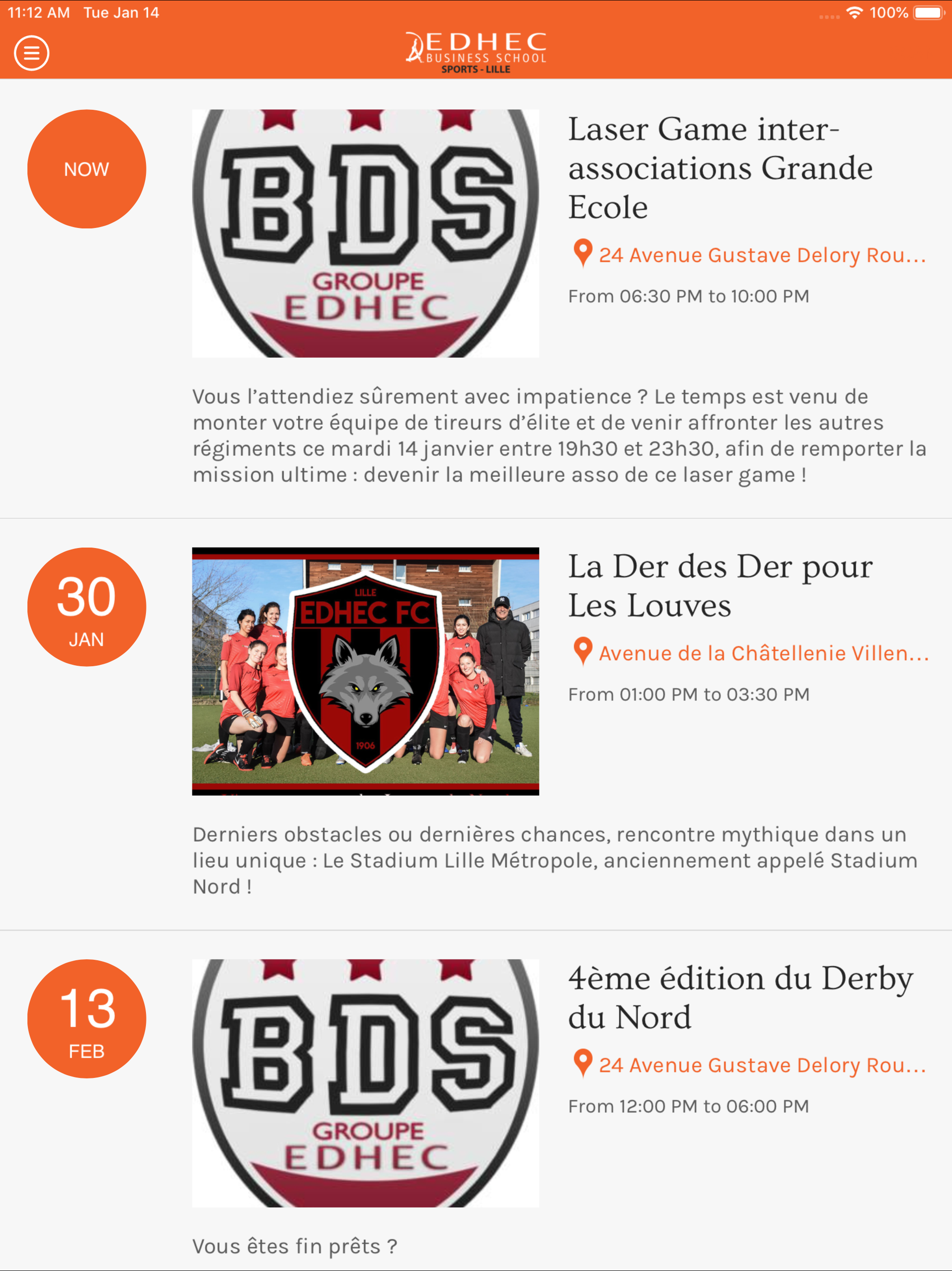 Sports at EDHEC - Lille