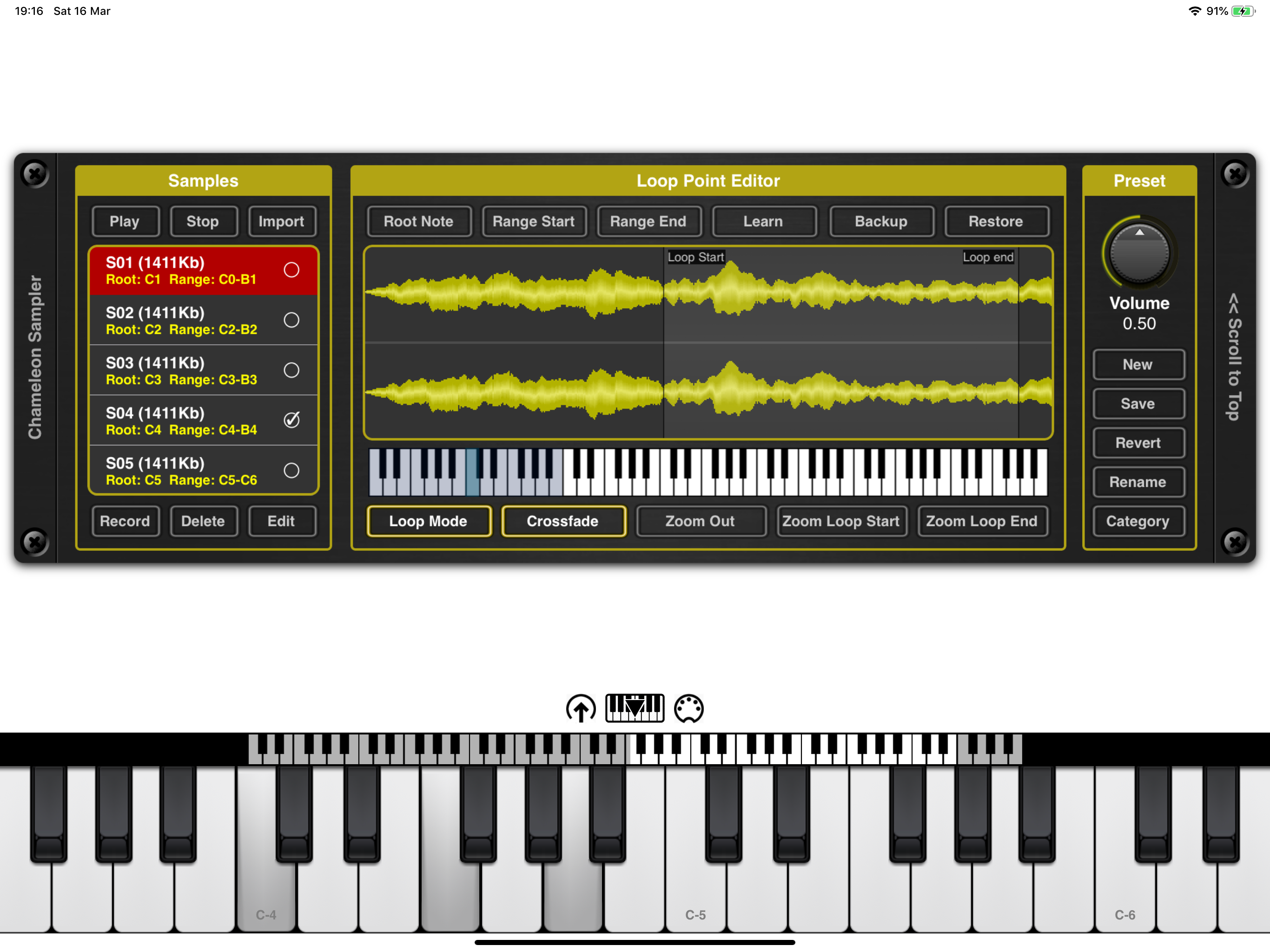 Chameleon AUv3 Sampler Plugin