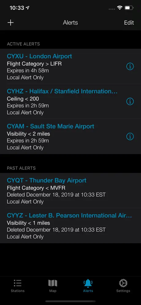 Minimums - METAR/TAF Analysis