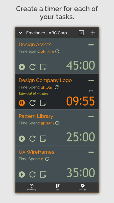 Time Boxer iPhone screenshot 1 - Productivity app