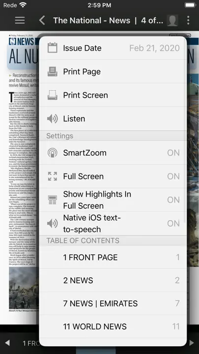 The National E-Reader iPhone Ekran Görüntüsü 5