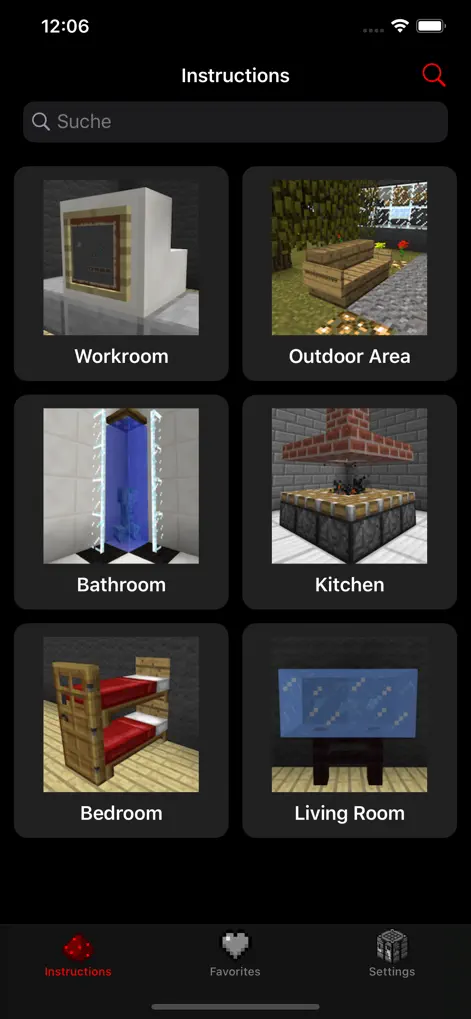 iFurniture Minecraft Designs - Reference App | MWM