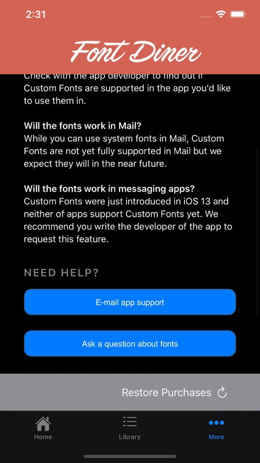 #8. Font Diner (iOS) 由: Mister Retro