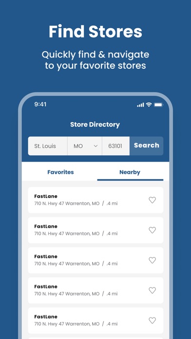 FastLane Stores Screenshot