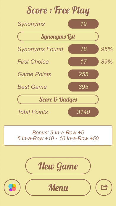 Synonyms Quiz Screenshot