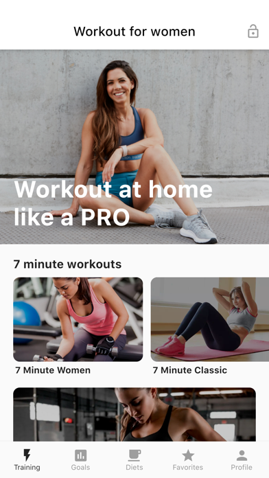Screenshot #1 pour FEMFIT - Workout for Women
