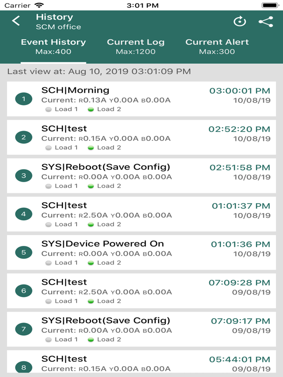 mightyTIMER Configuration App iPad screenshot