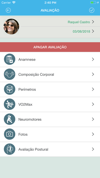 Avaliação Física Screenshot