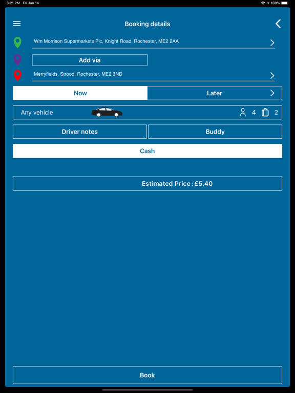 Screenshot #6 pour Computer Cabs Taxi App