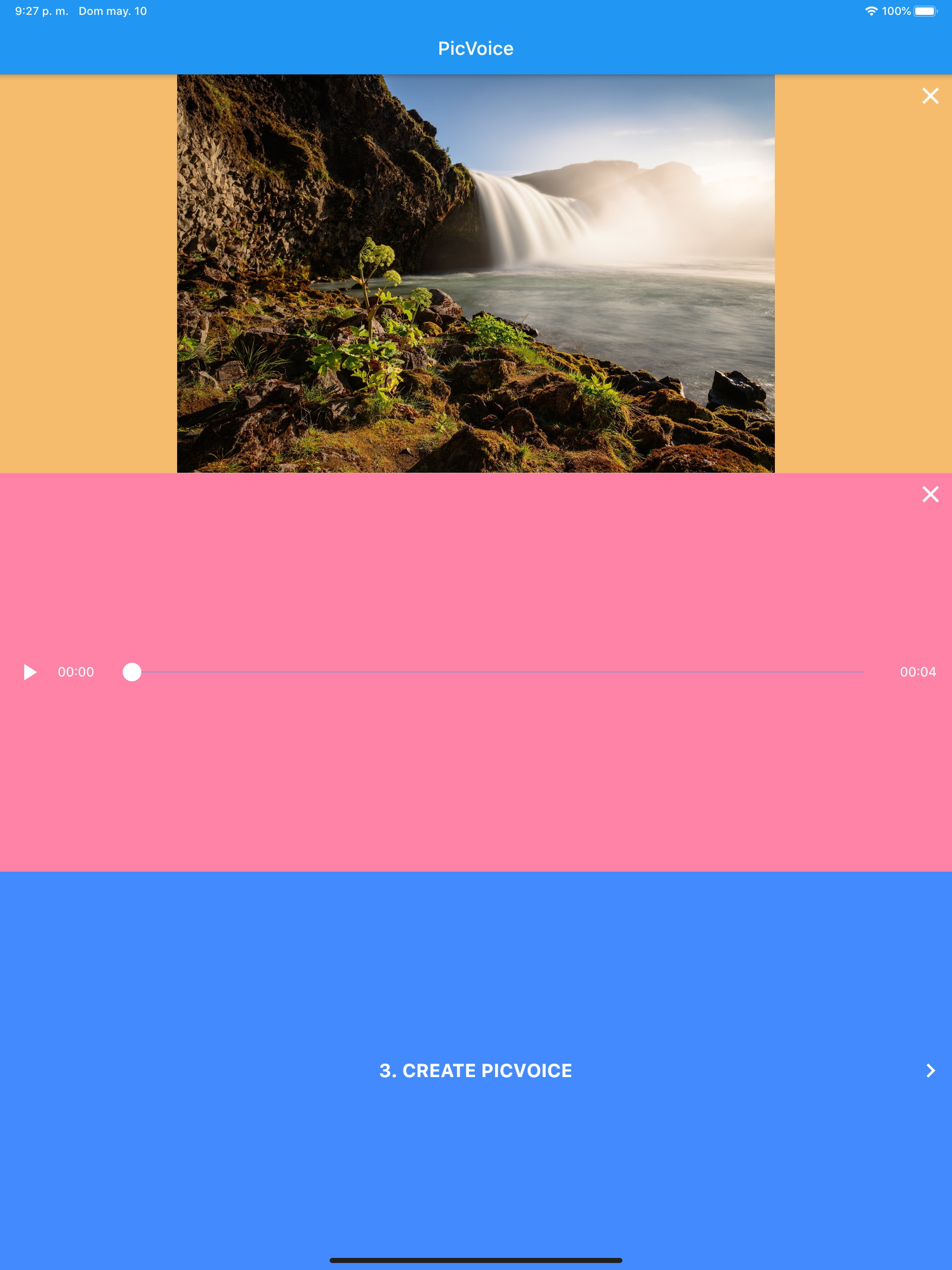 PicVoice: Pictures with voice!