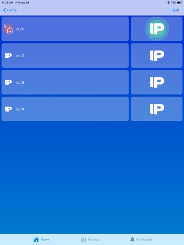 IP Controller iPad screenshot