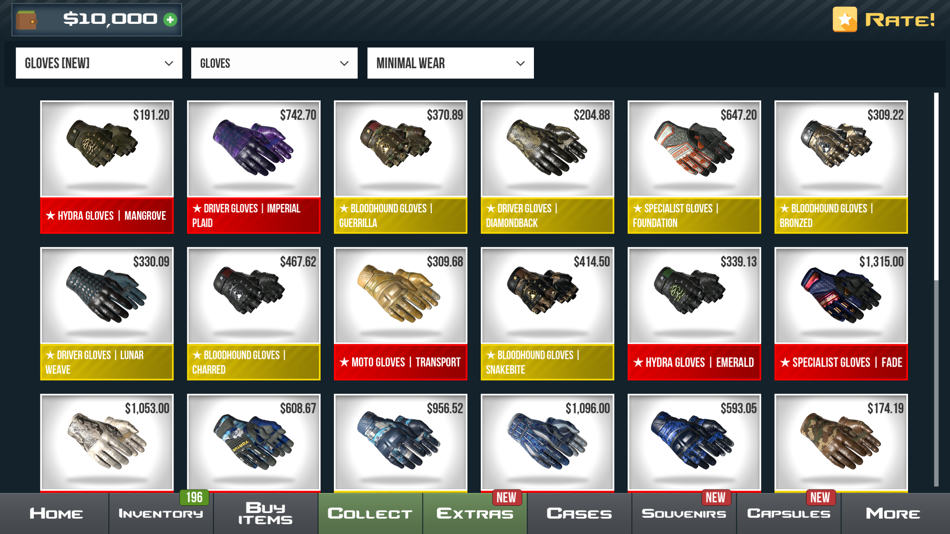 #7. CS GO Case Simulator (iOS) By: Mateusz Grabowski