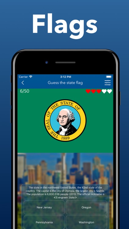 The US States and capitals App screenshot-3
