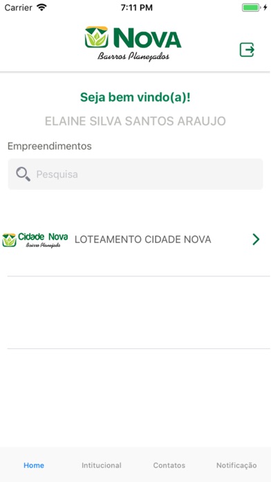 Nova Bairros Screenshot