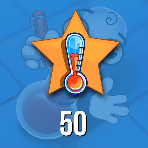 Complete 50 levels icon